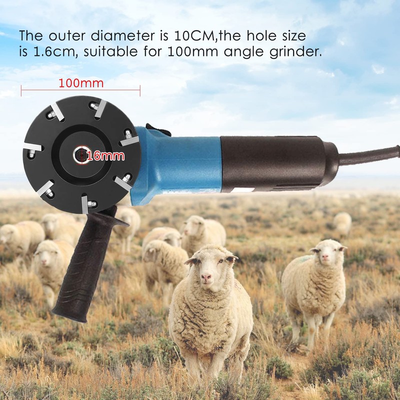 VISLONE Zinc Alloy Livestock Hoof Trimming Disc Plate With 7