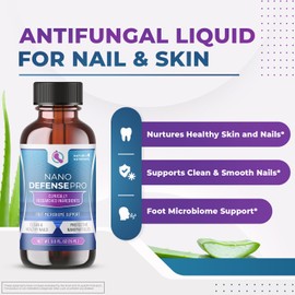 NanoDefense Pro - Original Formulated Toenail Treatment Drops, Extra Strength Nail Repair Solution for Toe Nails, Support Healthy Skin & Nails -100% Natural - 1 Month Supply