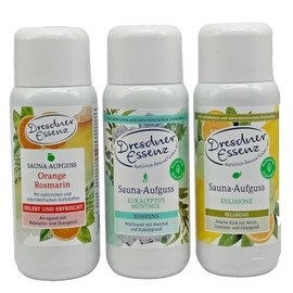 Set of 3 Dresdner Essenz Infusion Orange/Rosemary Eucalyptus/Menthol Ice Lime, 3 x 250 ml