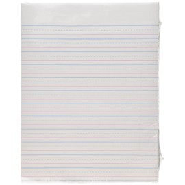 PACON 2422 Multi-Program Handwriting Paper, 8"X10 1/2", D'Nealian (Grades 2&3), Zaner-Bloser (Grade 2), 500 Sheets, White