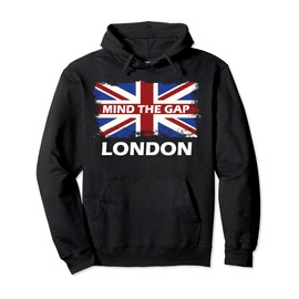 Mind The Gap London Union Jack Flag England Pullover Hoodie
