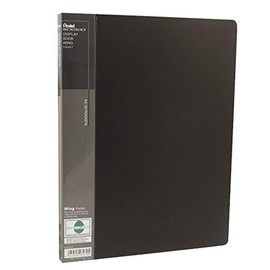 Recycology DCF442A Display Book Wing with 20 Pockets - Black