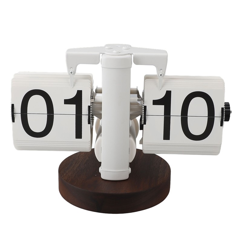 Flip Desk Clock Retro Single Sided Battery Powered Retro Vintage