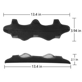 8 packs of extended welding helmet sweatbands, helmet sweatbands, air cushion sweatbands (black) (Black)