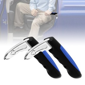 ziyue 2 Pack Car Door Handle for Elderly, 2 in 1 Car Handle Assist Automotive Car Cane Portable Vehicle Support Handle Window Breaker Mobility Aids Easy to Get in and Out