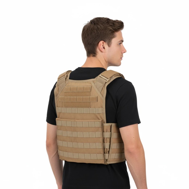 Molle Tactical Vest Outdoor Body Security Quick Release Tactical Plate