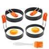 Egg Rings 3.5 Inch 4 Packs for Non-Stick Roasting Egg