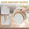 LVQVEV Paper Plate Dispenser, 7-12 Inch Disposable Plates Storage Organizer,