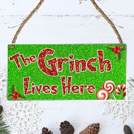 Festive Cheer Unleashed: Wooden Plaque - 19cm x 9cm, Ideal Christmas Decoration Gift for the Holiday Season Christmas Festive Decor (Acrylic Indoor & Outdoor Use)