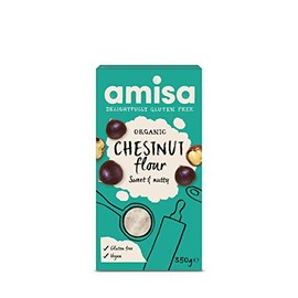 Amisa Gluten Free Organic Chestnut Flour 350 g (Pack of 3)