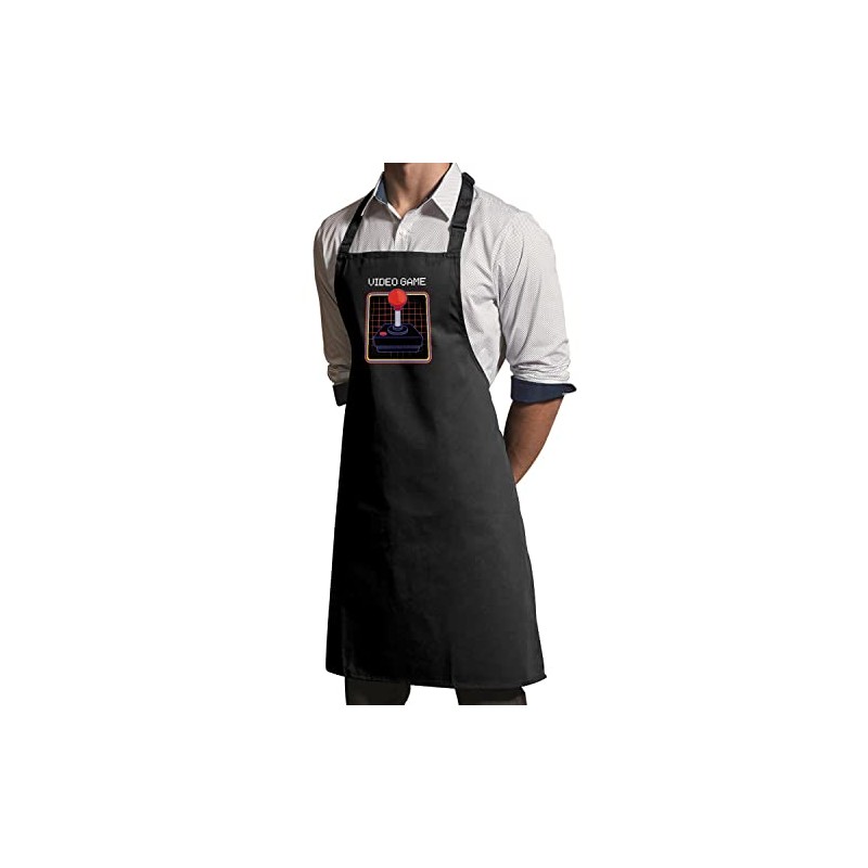fabulous Premium Kitchen Apron Video Game Controller Synthwave Joystick Video