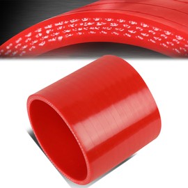 3'' 3-Ply Turbo Intake Piping Connector Coupler Silicone Reducer Hose, Red