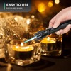 Mini Torch Lighter Straight Flame Bright Fire Small Refillable Butane