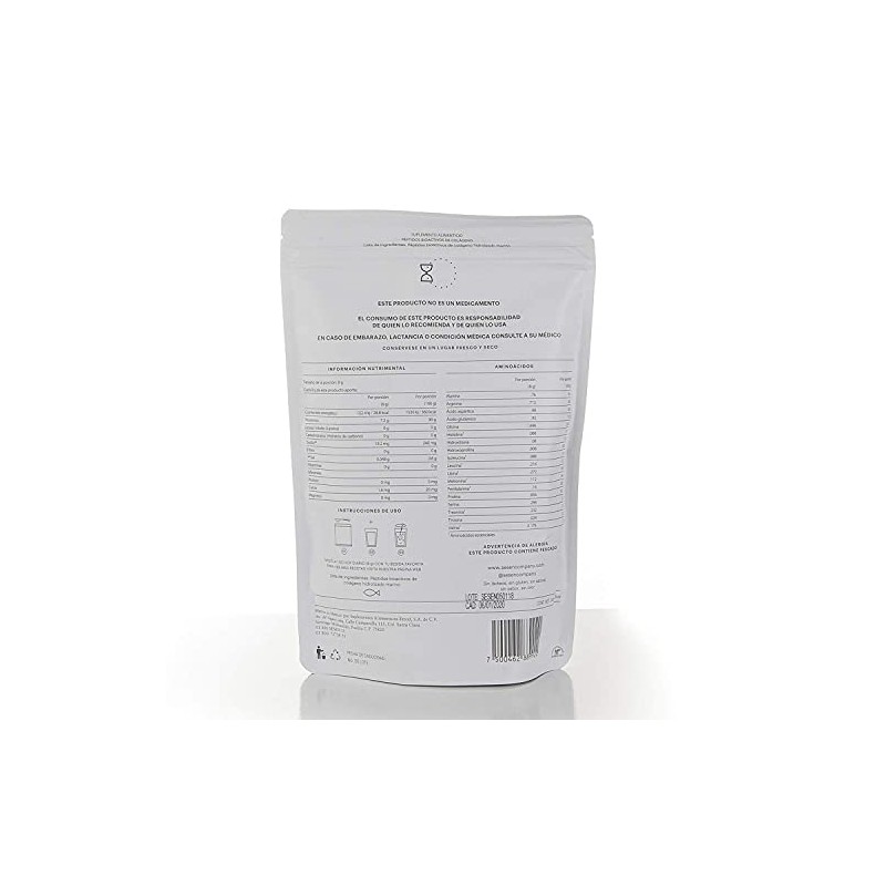 SESĒN | Colágeno Marino Hidrolizado 240g | Péptidos Bioactivos de