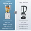 Chefman Obliterator 48 oz Countertop Blender for Smoothies, 1380W Motor