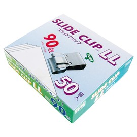 TOHKIN SC-S10S-3 Slide Clip, Small, Silver, 10 Pieces x 3 Sets, sliver