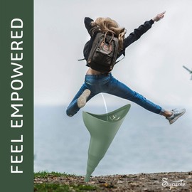 Female Urination Device,Portable Reusable Urinal Funnel with Extension Tube,Small Folding Storage,Suitable for Travel, Festivals, Camping, Traffic jams, etc,Includes Waterproof Bag, Waterproof Cup