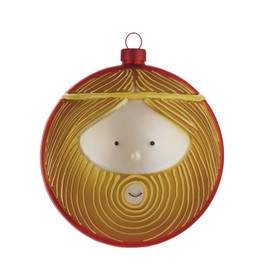 Alessi Christmas Tree Ball, Joseph, φ9cm, 1 Piece, White