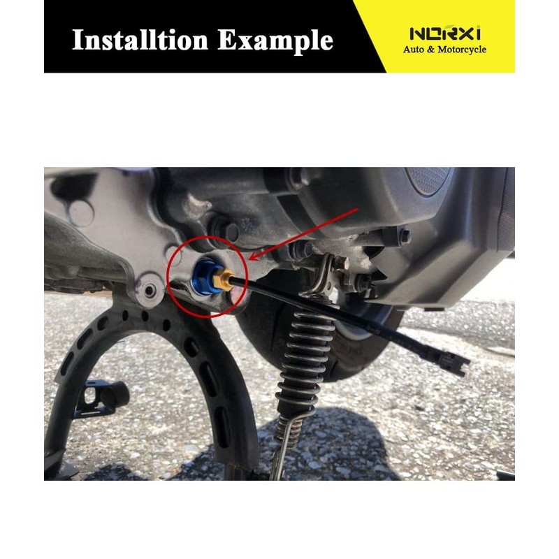 Norxi Motorcycle Oil Thermometer Multi-function Meter Optional Oil Temperature Sensor