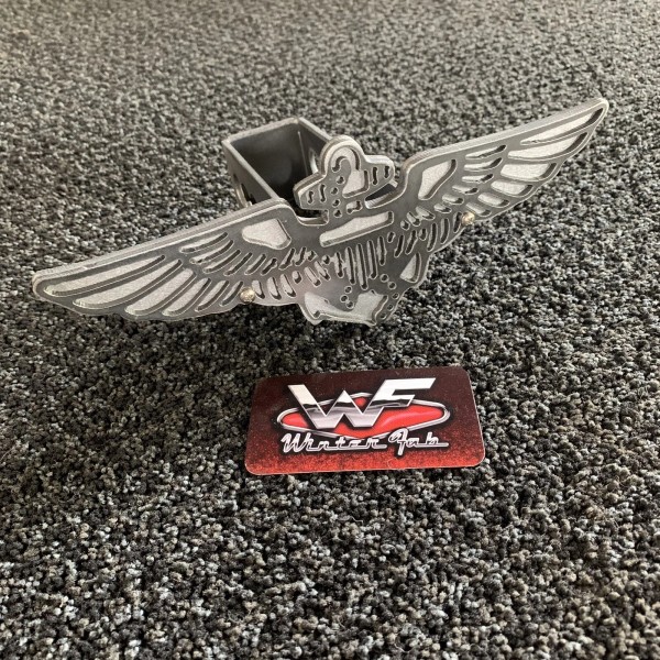 WinterFab Naval Aviator Wings Hitch Cover - 1/8" Steel -