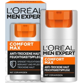 L'Oréal Men Expert Comfort Max Anti Dry Skin Moisturiser, Moisturises and Soothes Dry Skin, 1 x 50ml