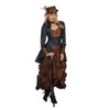 Shoperama Steampunk Dress Brown/Blue Women's Costume Burning Man Victorian Industrial