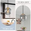 KoKo&Yukina 8 Inch Gold Pendant Light Globe Pendant Lights Kitchen