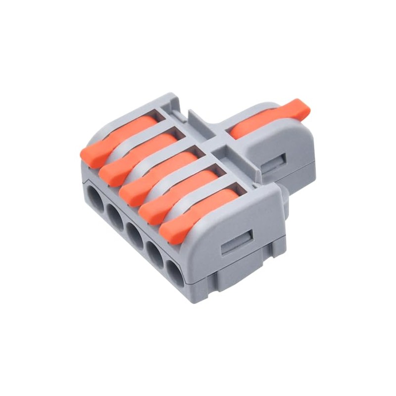10 piezas Conectores Eléctricos, 1 Entrada y 5 Salida, Conectores