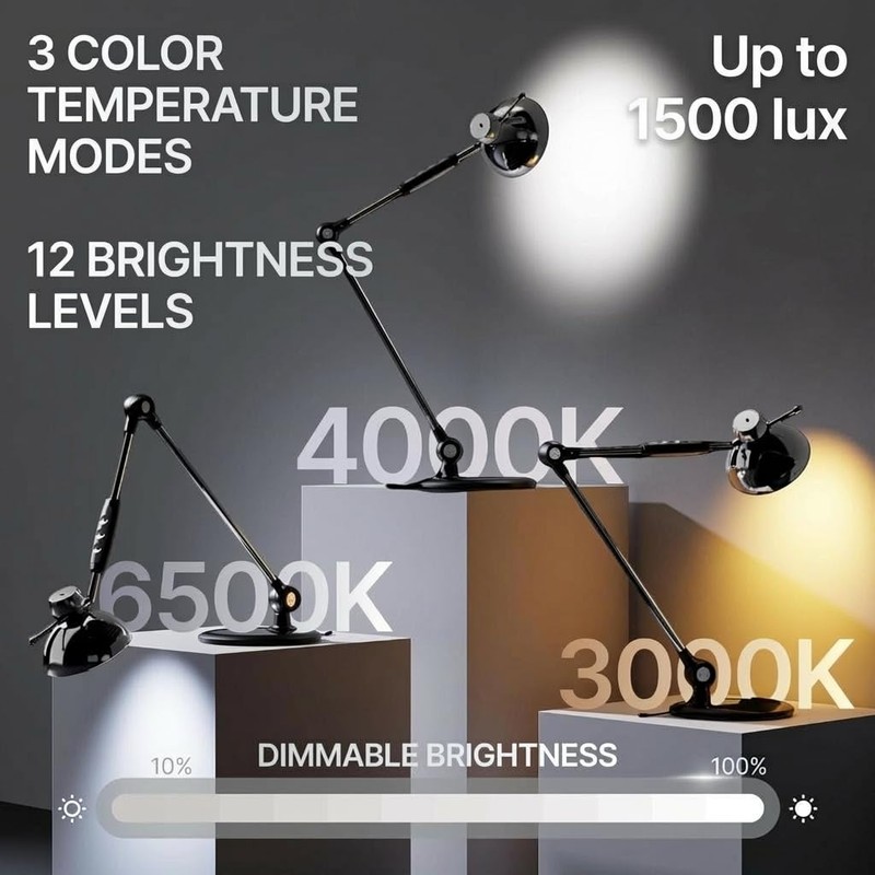 OTUS LED Desk Lamp for Home Office, Gesture On Off
