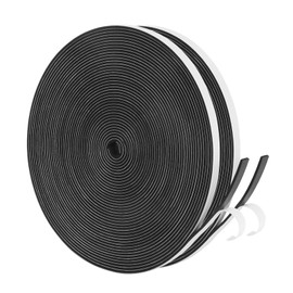 Yotache Thin Weather Stripping 1/4" x1/16, Foam Gasket Seal Tape for Window, Sliding Door Jamb, Speaker, Dashboard, 2 Strips x 33 Ft Each, Total 65 Feet Long