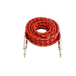 Audio2000'S ADC204Z 20' Guitar Cable with Conductive PVC & 15 AWG Braided Shielding
