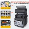 TOURIT 75 Can Rolling Cooler Detachable Double Deck Beach Cooler