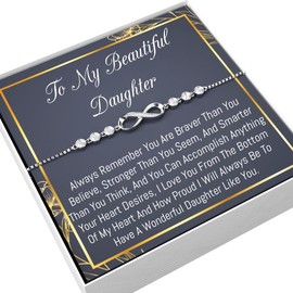 Onepurposegifts Daughter Bracelet, Daughter Gift, I love you Daughter, Daughter birthday gift (S1)