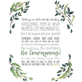 Wall Pops WPK2810 Just Be Happy Art Kit Wall Decal, Green