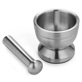 Vktech Mortar and Pestle,Stainless Steel