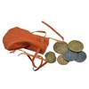 Denix Leather Money Bag Medieval Brown Gold Metal & Leather