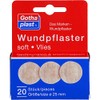Gothaplast Soft Fleece Wound Plasters Diameter 25 mm Pack of