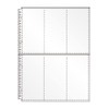 Collect S-4320 Transparent Pocket Leaf A4 6 Pockets, 30 Holes,