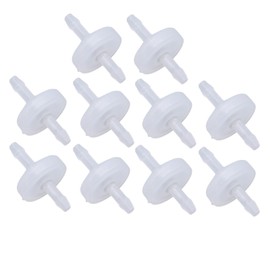 SEAFRONT PP Plastic Check Valves Ozone Resistant Membrane Disposable Water Shut-off Valve (3 mm Translucent) Pack of 10