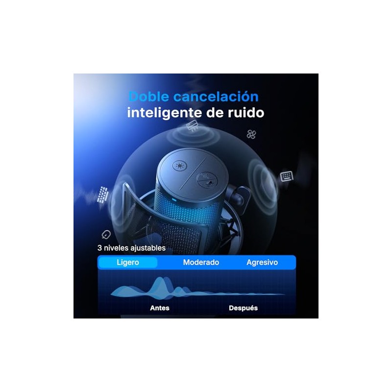 MAONO DGM20W Micrófono Inalámbrico para PC Celular USB Microfono Gaming