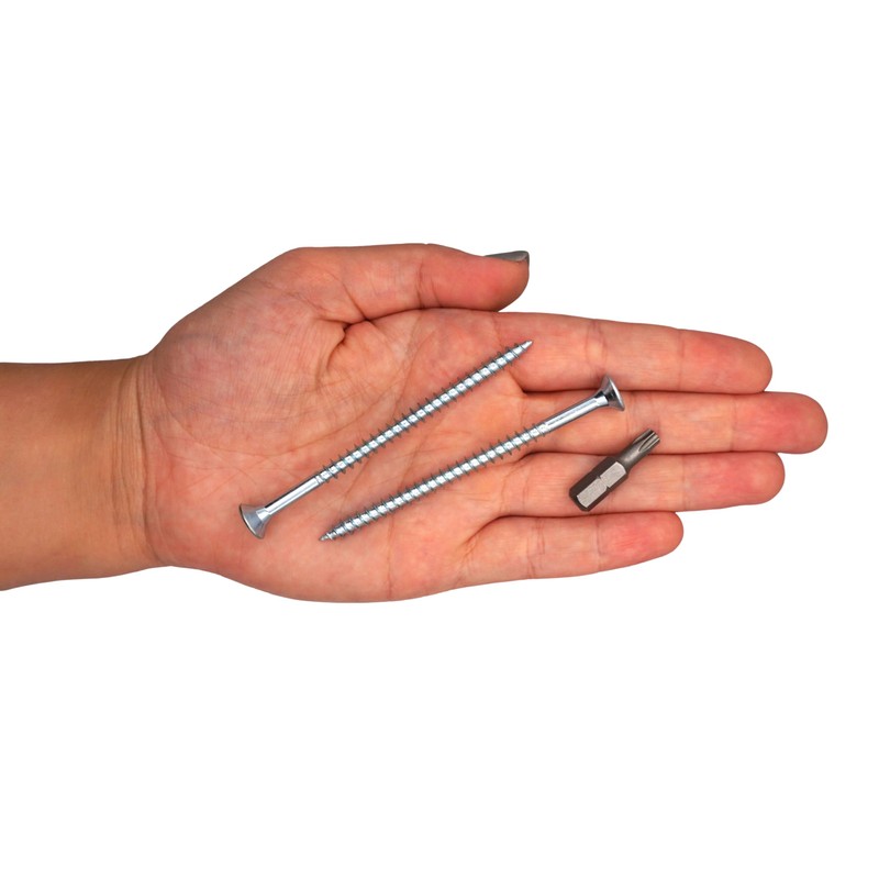 SKIR'CO Pack of 20 Galvanised Steel Wood Screws 5.0 x