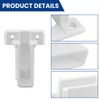 ZIUZI 4 Pcs Wire Shelf End Bracket, White Plastic Wall