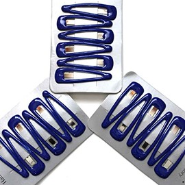 Arranview Jewellery 18 royal blue hair clips slides snaps sleepies bendies