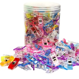 Otylzto Sewing Clips, 120 Pcs with Plastic Box, Premium Quilting Clips for Supplies Crafting Tools, Assorted Colors
