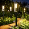 ALFIOT Solar Pathway Lights Outdoor,4 Pack Bright Solar Lights Outdoor,IP65