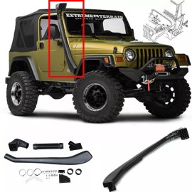 AZONECAR Snorkel Kit Ram Intake System 4x4 Off Road fit For 1999-2006 Jeep Wrangler TJ YJ