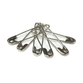 3 PACK OF 6 QUALICARE PREMIUM QUALITY MEDICAL GRADE STEEL SMALL 28MM (2.8CM) FASTENING SAFETY PINS
