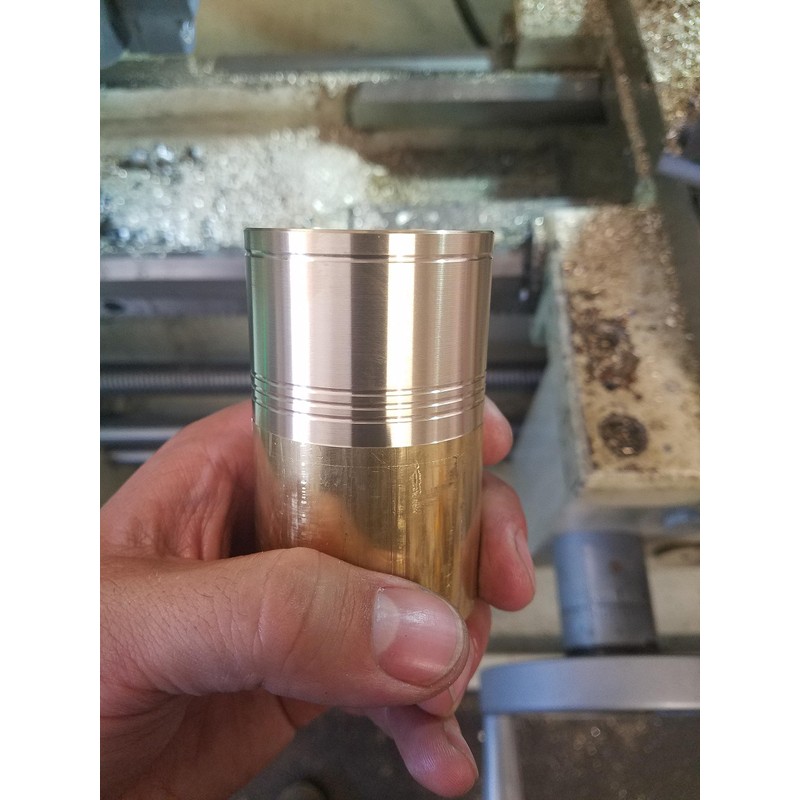 Brass Stash Box Ring Box - HAND MACHINED IN THE