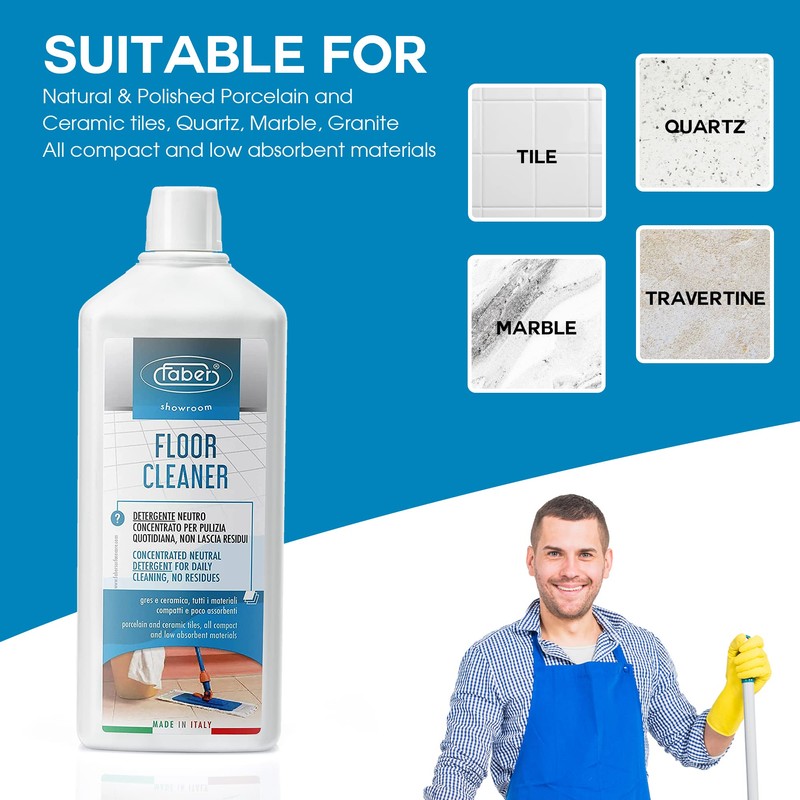 FABER Tile Floor Cleaner – Mop Cleaning Solution – 1L