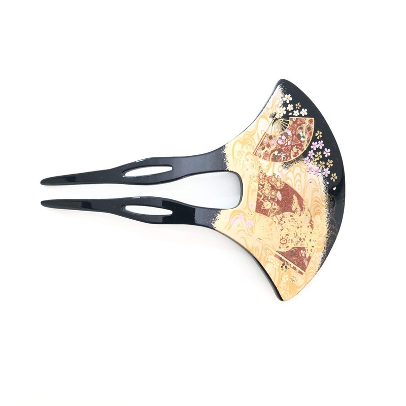 Maeju Lacquerware Lacquer Art Hairpin Kyoto Elegance (B) 4X-137